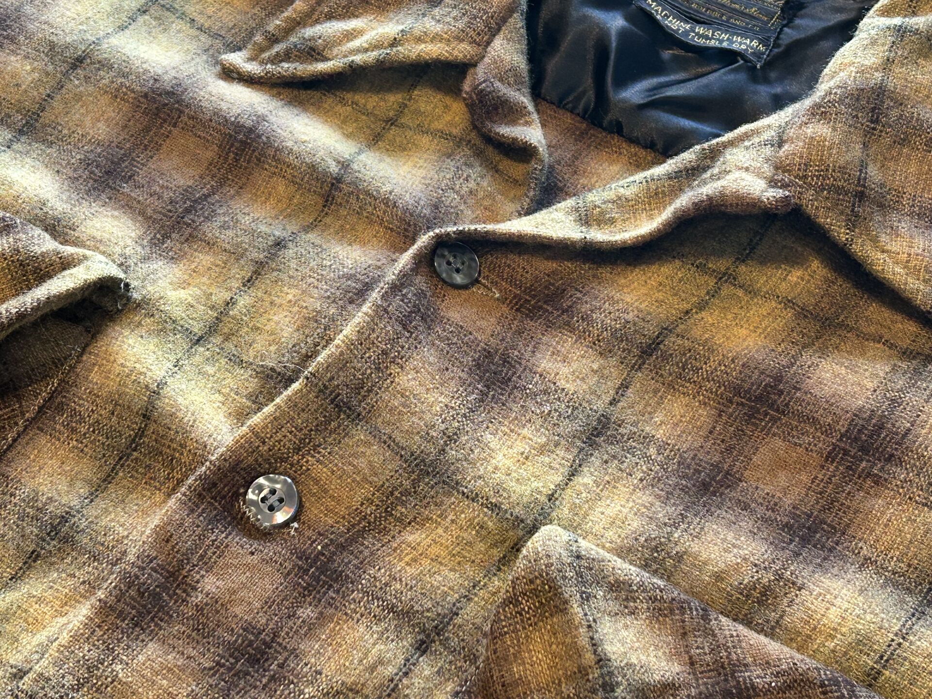 ★SEARSシアーズヴィンテージオンブレシャツ赤黒ＸＬ★ピルグリムペニーズタウンクラフトＵＳＡ製アメリカ製★古着屋オクトパスホールド★