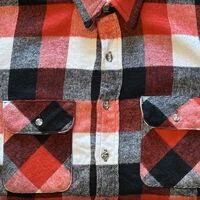 画像9461：★SEARSシアーズヴィンテージオンブレシャツ赤黒ＸＬ★ピルグリムペニーズタウンクラフトＵＳＡ製アメリカ製★古着屋オクトパスホールド★