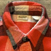 画像9466：★SEARSシアーズヴィンテージオンブレシャツ赤黒ＸＬ★ピルグリムペニーズタウンクラフトＵＳＡ製アメリカ製★古着屋オクトパスホールド★
