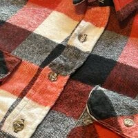 画像9468：★SEARSシアーズヴィンテージオンブレシャツ赤黒ＸＬ★ピルグリムペニーズタウンクラフトＵＳＡ製アメリカ製★古着屋オクトパスホールド★