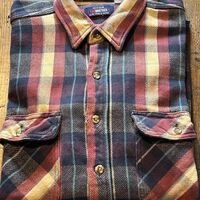 画像9625：★SEARSシアーズヴィンテージオンブレシャツ赤黒ＸＬ★ピルグリムペニーズタウンクラフトＵＳＡ製アメリカ製★古着屋オクトパスホールド★