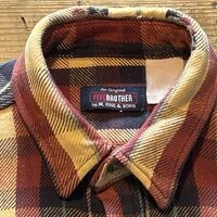 画像9630：★SEARSシアーズヴィンテージオンブレシャツ赤黒ＸＬ★ピルグリムペニーズタウンクラフトＵＳＡ製アメリカ製★古着屋オクトパスホールド★