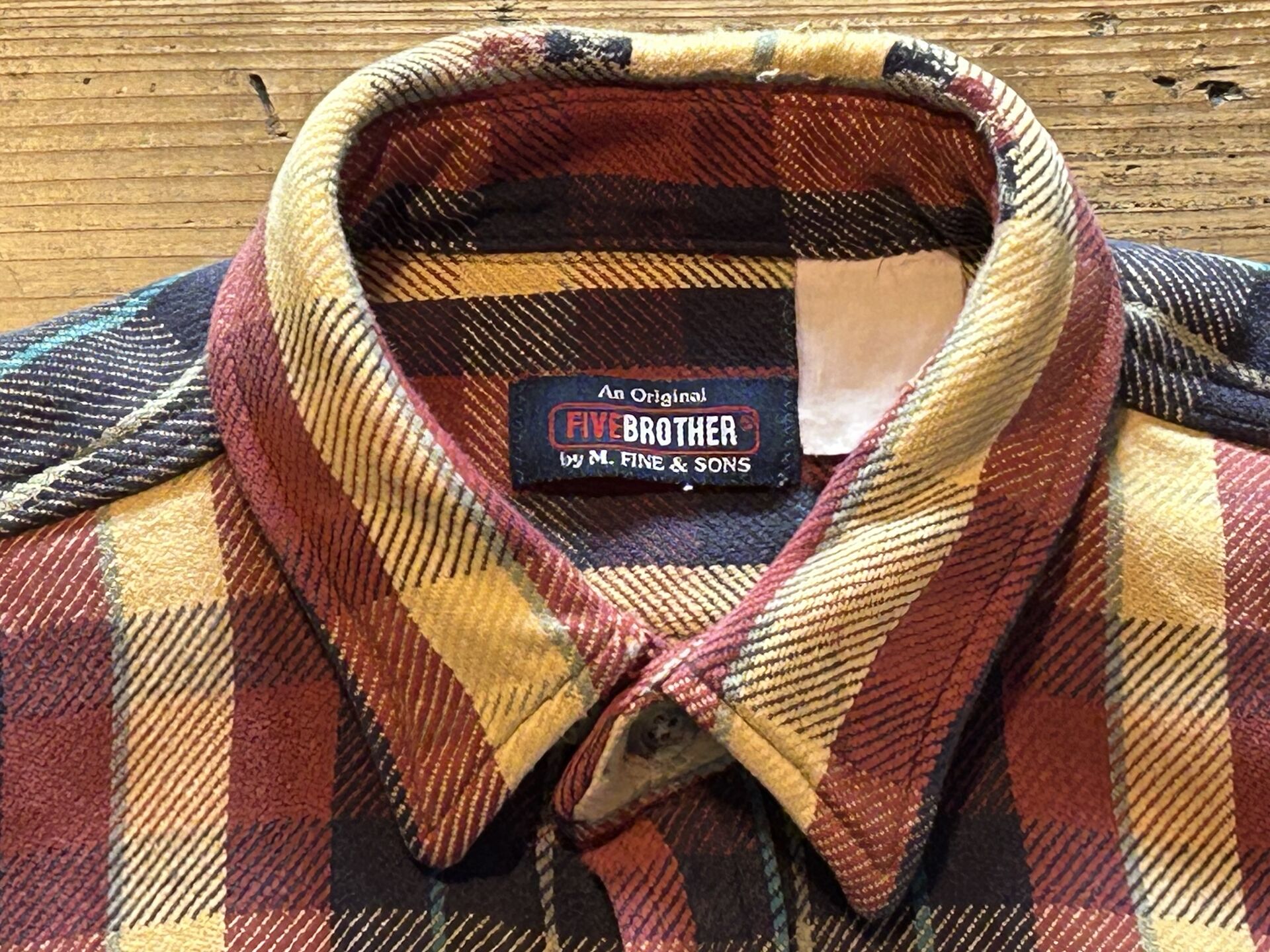 ★SEARSシアーズヴィンテージオンブレシャツ赤黒ＸＬ★ピルグリムペニーズタウンクラフトＵＳＡ製アメリカ製★古着屋オクトパスホールド★