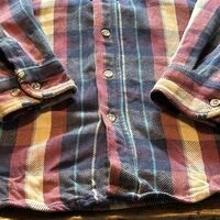 画像9631：★SEARSシアーズヴィンテージオンブレシャツ赤黒ＸＬ★ピルグリムペニーズタウンクラフトＵＳＡ製アメリカ製★古着屋オクトパスホールド★