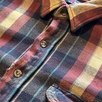 画像9632：★SEARSシアーズヴィンテージオンブレシャツ赤黒ＸＬ★ピルグリムペニーズタウンクラフトＵＳＡ製アメリカ製★古着屋オクトパスホールド★