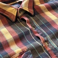 画像9633：★SEARSシアーズヴィンテージオンブレシャツ赤黒ＸＬ★ピルグリムペニーズタウンクラフトＵＳＡ製アメリカ製★古着屋オクトパスホールド★