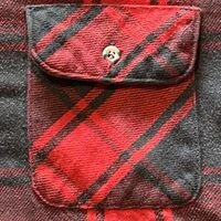 画像9639：★SEARSシアーズヴィンテージオンブレシャツ赤黒ＸＬ★ピルグリムペニーズタウンクラフトＵＳＡ製アメリカ製★古着屋オクトパスホールド★
