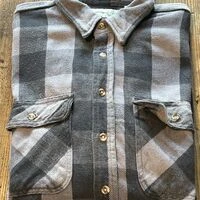 画像9699：★SEARSシアーズヴィンテージオンブレシャツ赤黒ＸＬ★ピルグリムペニーズタウンクラフトＵＳＡ製アメリカ製★古着屋オクトパスホールド★