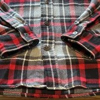 画像9779：★SEARSシアーズヴィンテージオンブレシャツ赤黒ＸＬ★ピルグリムペニーズタウンクラフトＵＳＡ製アメリカ製★古着屋オクトパスホールド★