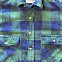 画像9824：★SEARSシアーズヴィンテージオンブレシャツ赤黒ＸＬ★ピルグリムペニーズタウンクラフトＵＳＡ製アメリカ製★古着屋オクトパスホールド★