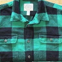 画像9949：★SEARSシアーズヴィンテージオンブレシャツ赤黒ＸＬ★ピルグリムペニーズタウンクラフトＵＳＡ製アメリカ製★古着屋オクトパスホールド★