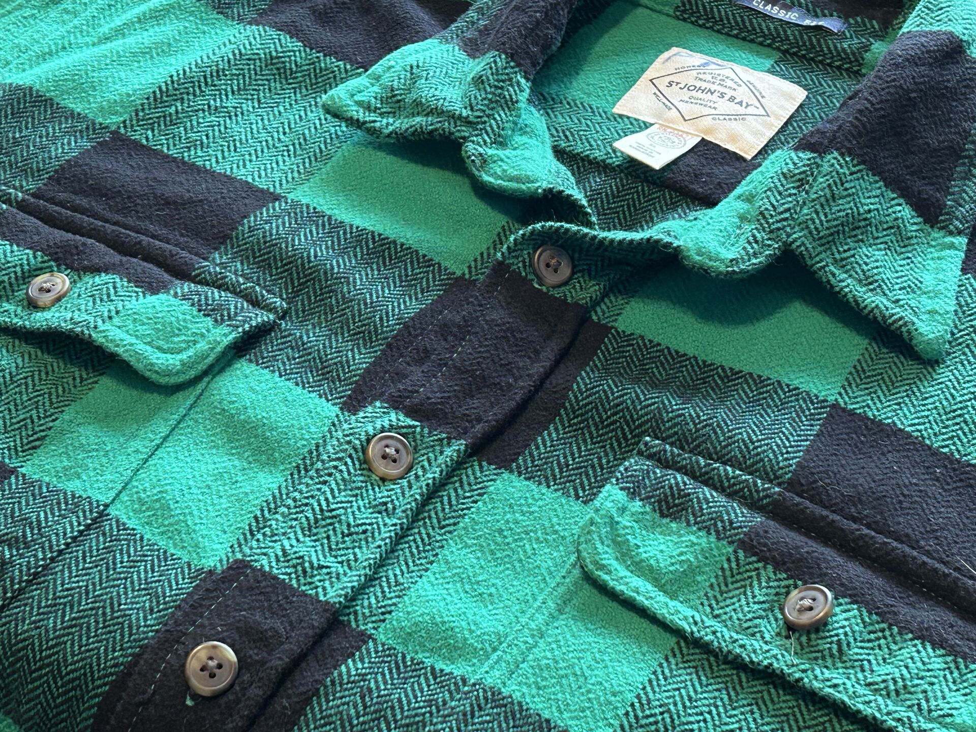 ★SEARSシアーズヴィンテージオンブレシャツ赤黒ＸＬ★ピルグリムペニーズタウンクラフトＵＳＡ製アメリカ製★古着屋オクトパスホールド★